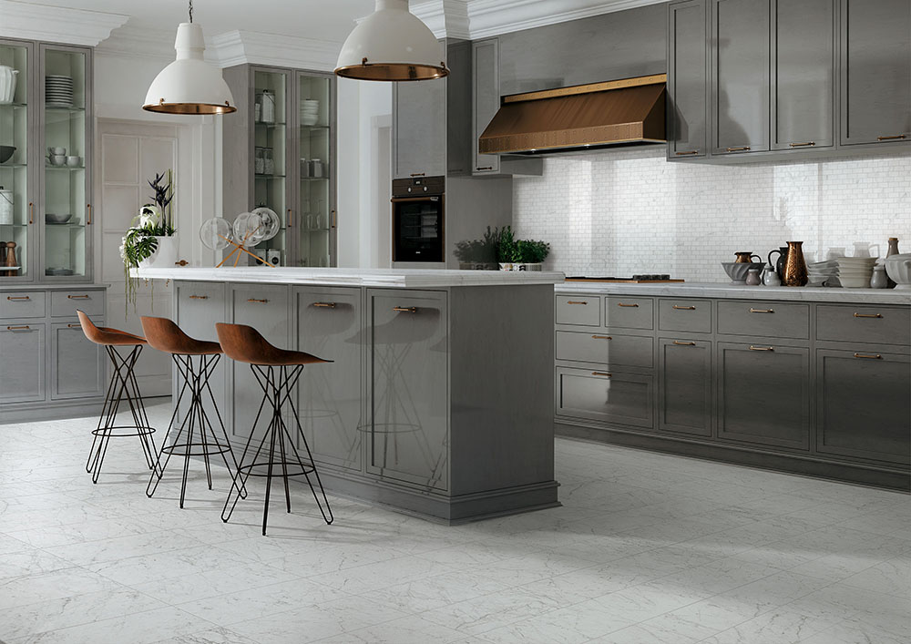30×57 Rivestimento in Pasta Bianca Eon Carrara Lucido - immagine 4