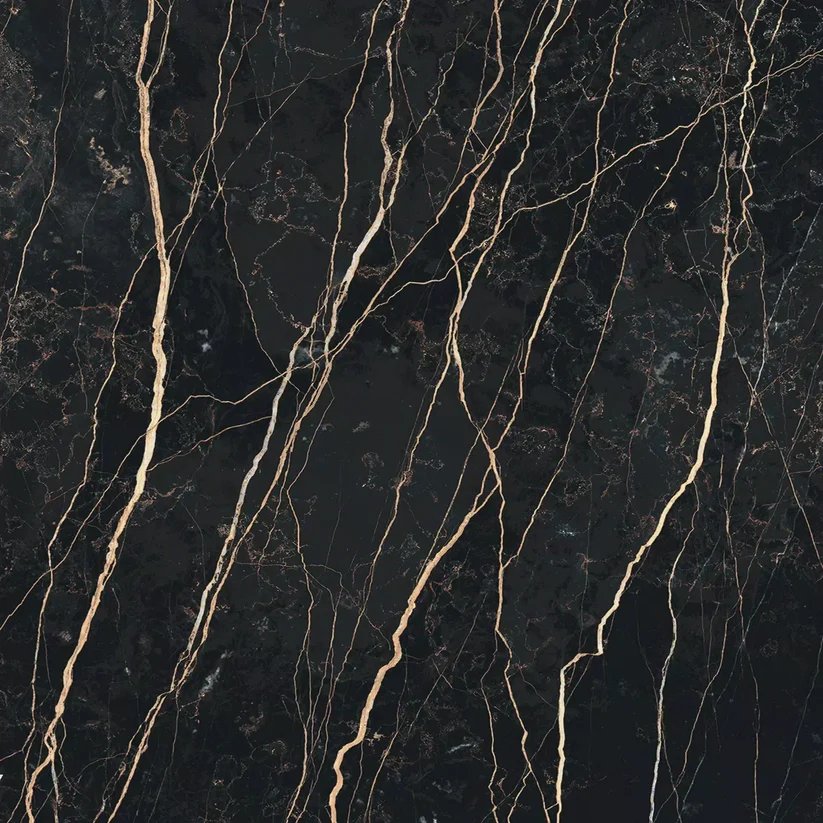 60x60 Rimini Black Brillant Gold