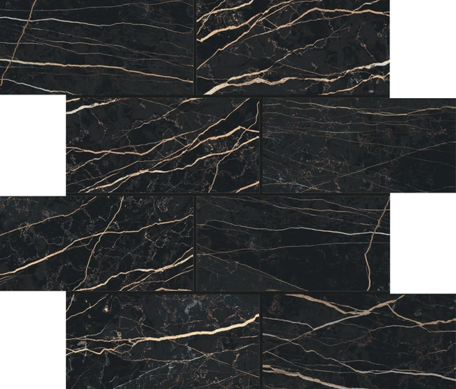 60x60 Rimini Black Brillant Gold - immagine 5