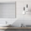 Piastrella gres porcellanato liscio da interno 30x60 cm. effetto marmo bianco. Ceramica Ascot.
