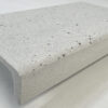 Elemento ad elle (L) in gres porcellanato, made in Italy. Collezione Porfido Dolmen colore Bianco - Atlas Concorde.