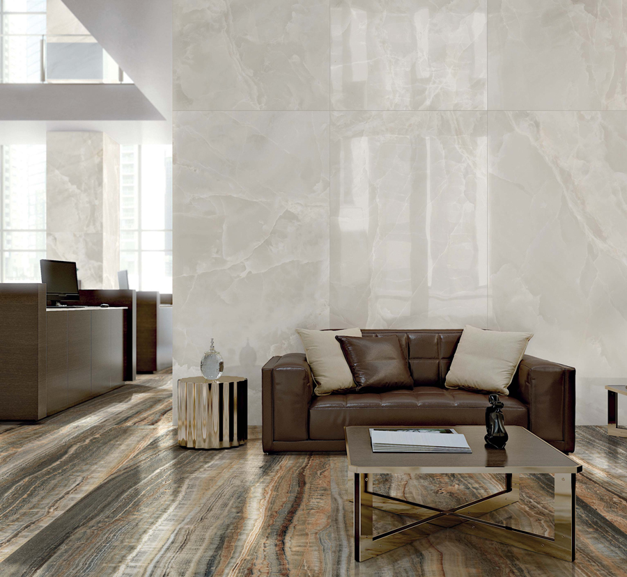 60x120 Eccentric Luxe Cloudy White Glossy - immagine 6
