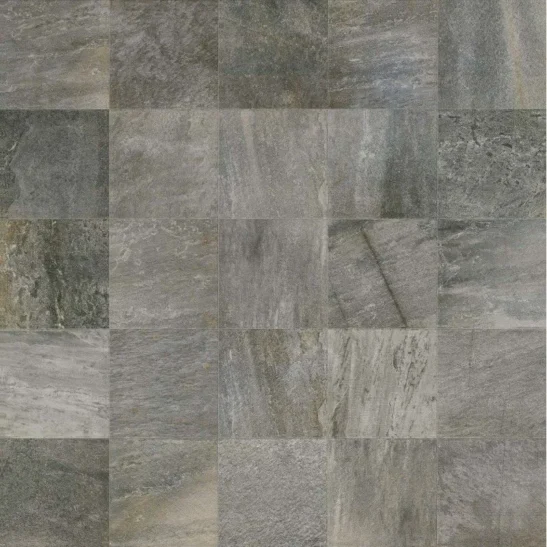 Piastrella gres porcellanato antiscivolo da esterno 30x60 cm. effetto pietra Grigia. Ceramica Florim.