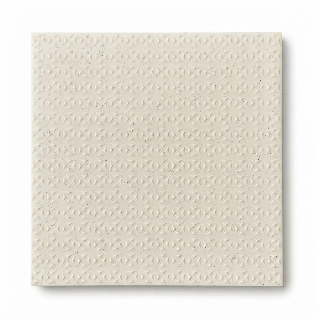 Piastrella gres porcellanato spessore 14mm. da esterno R11 20x20 cm. Marazzi SistemT_gr Panna Diamond effetto Granito antiscivolo.