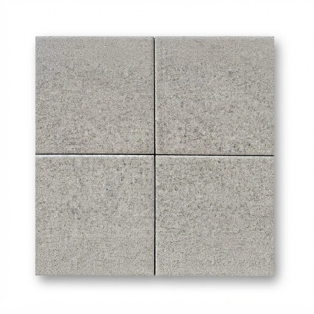 Piastrella gres porcellanato tutta massa spessore 12mm. da esterno R11 20x20 cm. Marazzi SistemT_gr Grigio Chiaro Grip effetto Granito antiscivolo.