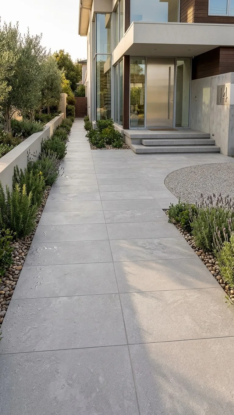 Piastrella gres porcellanato spessore 2cm. da esterno 60x120 cm. ABK Group effetto cemento.