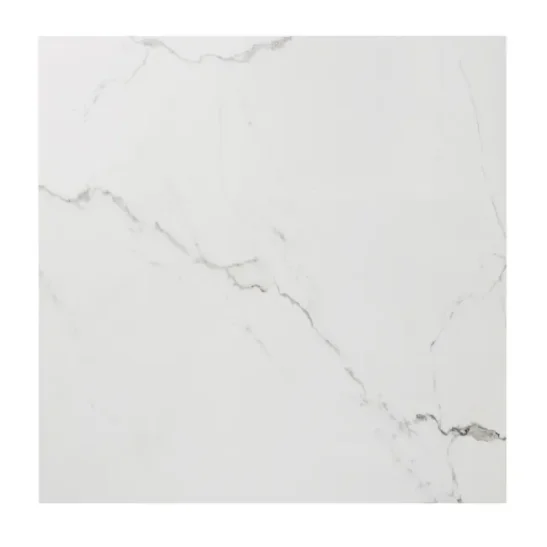 Piastrella gres porcellanato da interno lucido 80x80 cm Rimini Brillant Blanc Florim effetto Marmo. Pavimento o Rivestimento